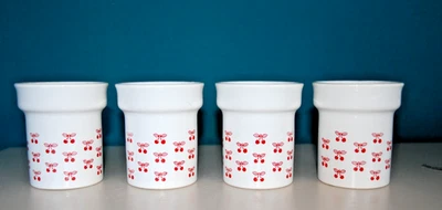 Waechtersbach 4 Becher Tassen Retro Kirschen 70er Vintage - Bild 1 von 4