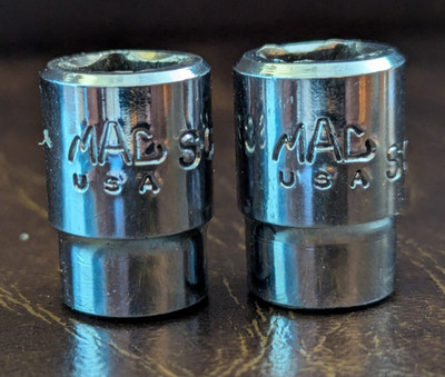 MAC Tools SC34 SC28 3/8'' Drive Shock Stem Absorber Sockets Lot of 2
