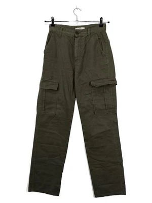 Stradivarius Pantalon Cargo Femme Olive Coton (EU 36, INT S, W28) - Photo 1/4