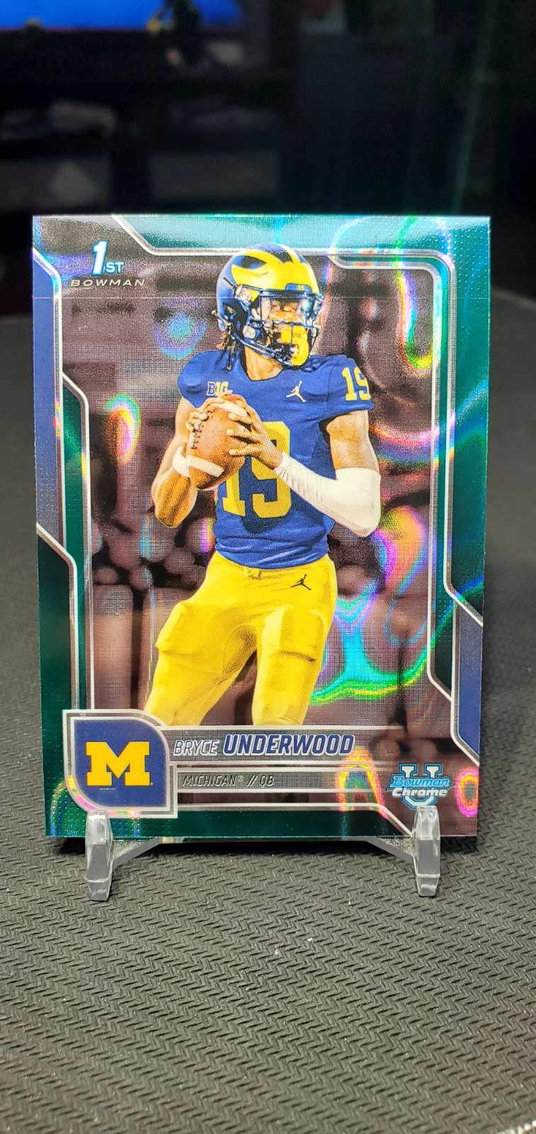 2025 Bowman Chrome U Bryce Underwood 1st Teal Lava Refractor Michigan