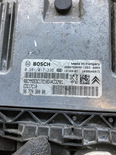 9677030080 0281017336 engine control unit/module ecu peugeot 207 - Picture 5 of 7