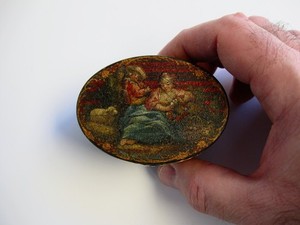Rare 1780 French Palais Royale Snuff Box – Vernis Martin, Marie-Antoinette Style