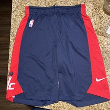 Nike Authentic Dri-Fit Navy WASHINGTON DC WIZARDS Mens NBA Team SHORTS Medium 34