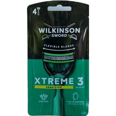Wilkinson Xtreme 3 Sensitive Comfort 4 Rasierer sind Rasierer mit 3 flexiblen Kl