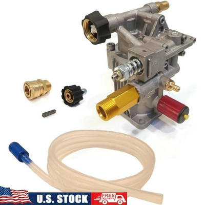 #ad Pressure Washer Pump 2600 PSI 2.4 GPM Keyway Adapters 5HP Max Temp 140F New $149.91