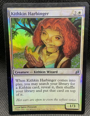 FOIL  Kithkin Harbinger / Kithkin-Vorbote  - LORWYN -  englisch  (excellent -)