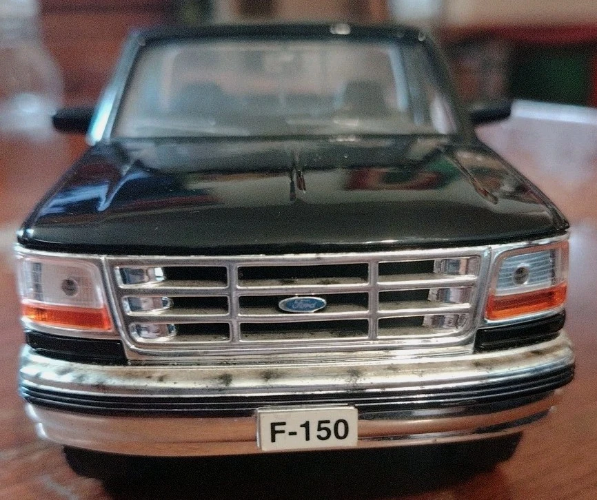 Modellino Maisto - FORD F-150 PICKUP (1994)-Metallo Verde - Vintage-1:25-20,5 Cm - Immagine 3 di 4