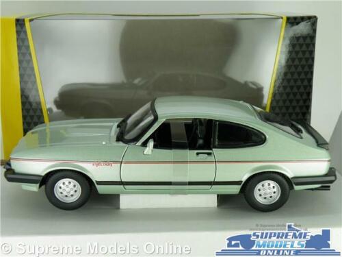 FORD CAPRI MK3 MODEL CAR 2.8I SERIES 3 THREE GREEN LARGE 1:24 SIZE SPORTS 80'S T - Picture 2 of 5