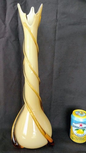MURANO Tall Art Glass Vases Fratelli Betti Empoli Fine Rare 19.5" - Picture 2 of 6