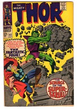 Mighty Thor #142 Very Good-Fine 5.0 Super-Skrull Jack Kirby Art 1967
