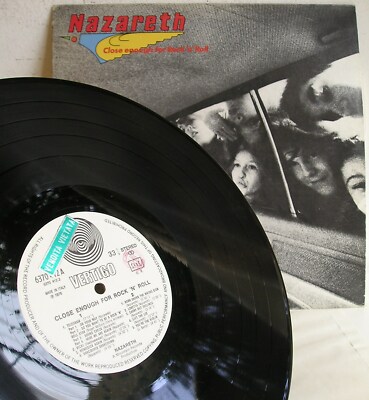 Nazareth VERTIGO SWIRL LP Close enough for Rock'n'Roll 1st press Italy 1976