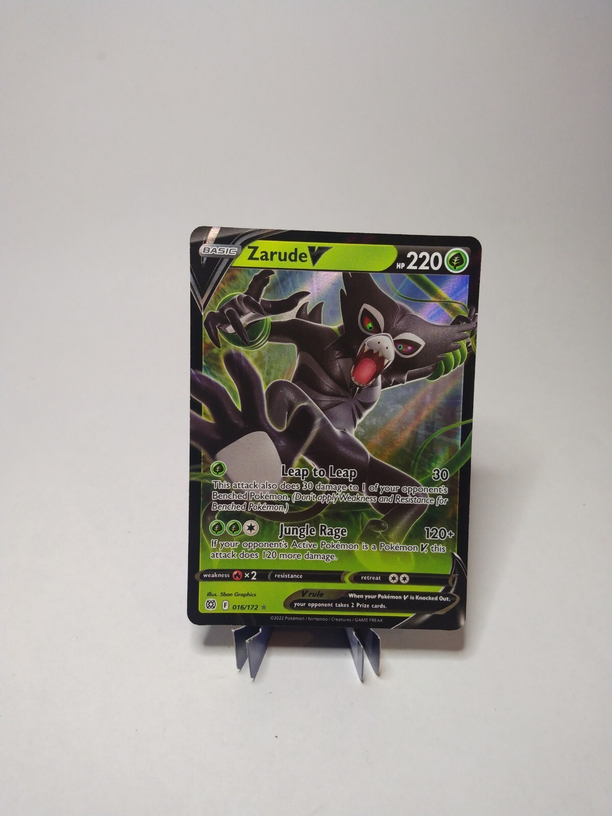Pokémon TCG Zarude V Sword & Shield: Brilliant Stars 016/172 Holo Ultra Rare