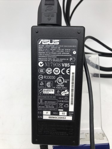 ALIMENTATORE CARICABATTERIA ORIGINALE ASUS MOD: ADP-65JH BB - Imagen 2 de 4