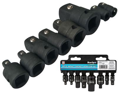 BlueSpot 8tlg Impact Socket Converter Reduzierstück Adapter Set 1/2'' 1/4'' 3/8'' 3/4''