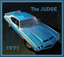 1971 Pontiac Gto Judge Toolbox - Refrigerator Magnet 42 Mil