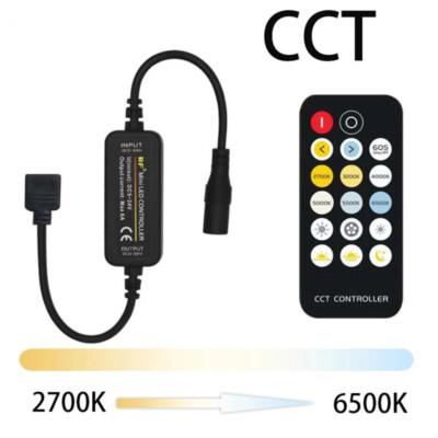 2700K bis 6500K 12V 24V LED Streifen Fernbedienung Schalter CCT RF Controller