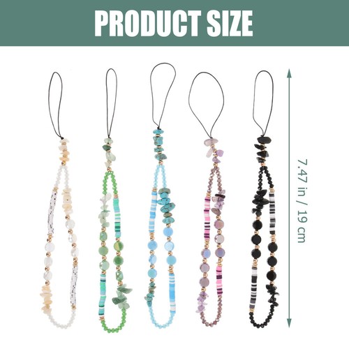 15 Pcs Beaded Phone Lanyard Keychain Lanyards Cellphone Lanyards - 第 2/12 張圖片