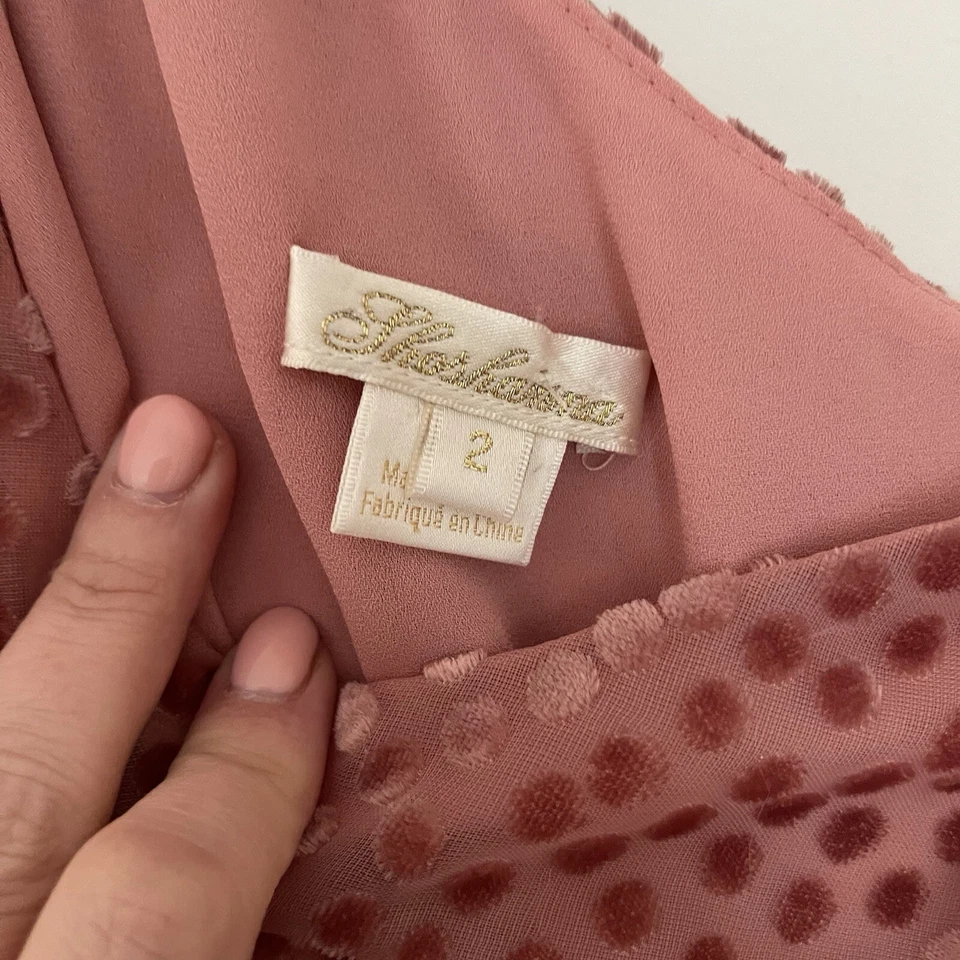 Vestido Shoshanna Talla 2 Zadie Un Hombro Rosa Malva SIN ALTERAR NUEVO SIN ETIQUETAS Foto 3 de 4