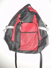 NICE RED/BLACK BACKPACK WITH MANY POCKETS-NEW
