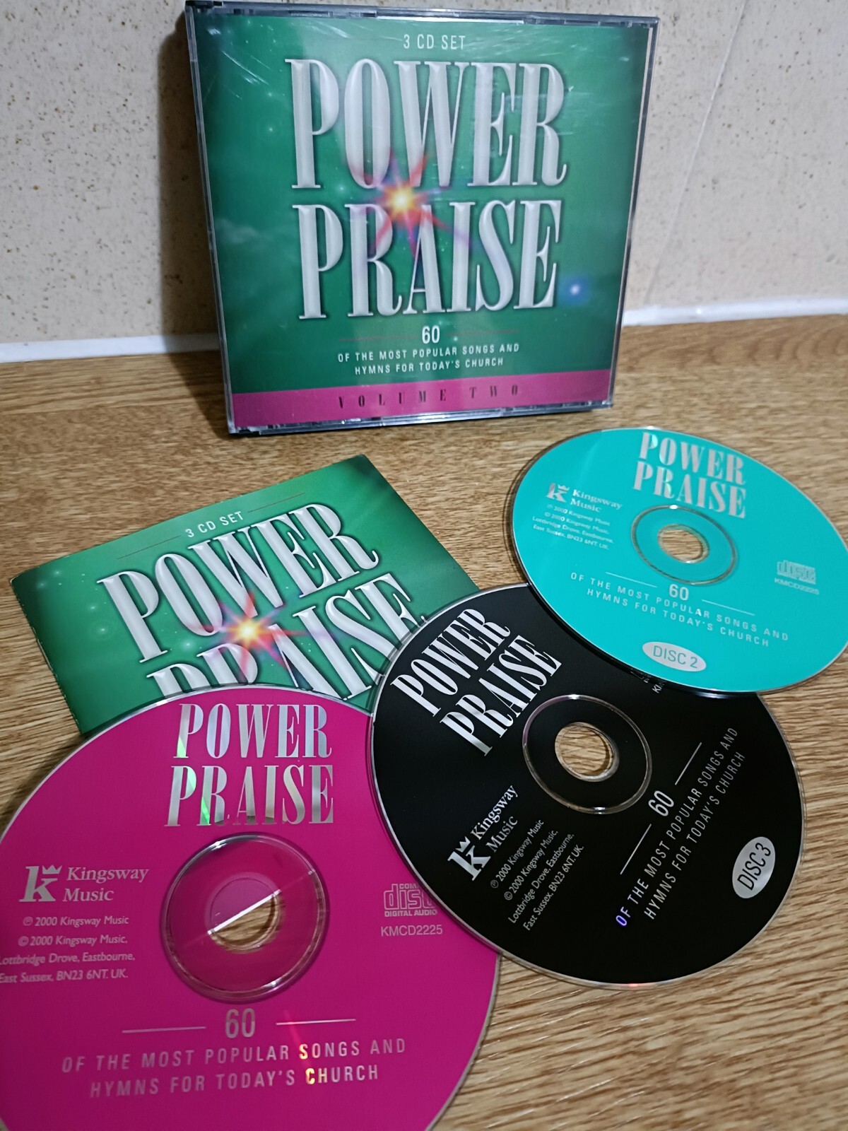 Power Praise, Vol. 2 CD (3 x Disc) 60 Songs & Hymns Kingsway Christian Music