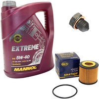 MotoröL ÖLfilter SH4790P 5W40 5 Liter + ÖLablassschraube FüR Seat Ibiza VW Fox