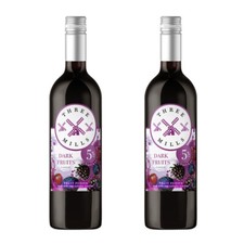 Three Mills 5% ABV Dark Fruits Fruit Fusion British Made Wine | 2 x 75cl Bottle