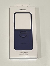 GENUINE Samsung Silicone Case Cover for Galaxy Z Flip6 - Navy Blue OPEN BOX
