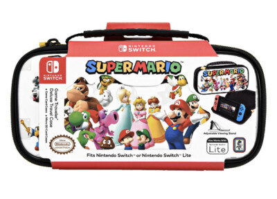Nintendo Switch SUPER MARIO Game Traveler Deluxe Case Adjustable Stand NEW