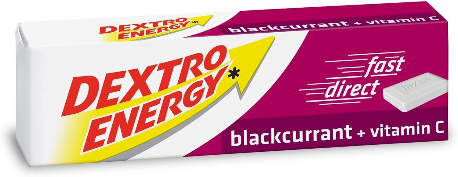 Dextro Energy Glucose Fast Acting Tablets 47g - Blackcurrant - Pack of 12