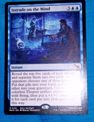Intrude on the mind Murders At KArlov Manor Magic The Gathering MTG Rare  Card