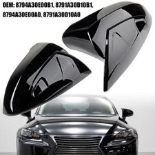 Gloss Black M Style Side Mirror Cover Caps For Lexus IS200 300 350 450 2014-2020