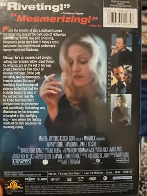 Dangerous Game 1993 DVD Rare Hard To Find OOP Madonna | eBay
