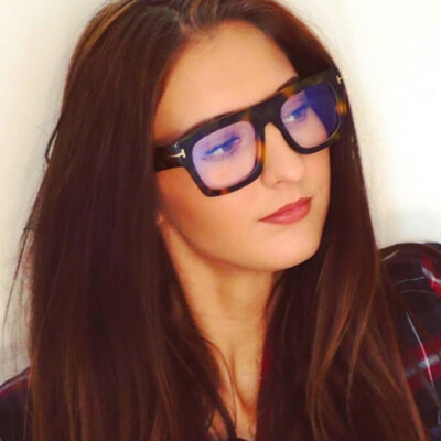 Fashion Oversize T Eyeglass frames Anti Blue light Square Flat Glasses 95167