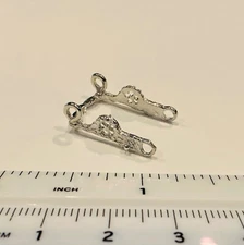 Traditional 1:9 Model Horse Scale FANCY WESTERN SPADE BIT - Pewter (Minor Flaws)