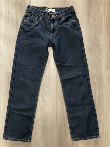 Levi's 514 Jeans Boys 16 Reg 28 X 28 Straight Dark Blue Denim Pants