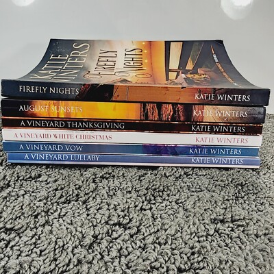 Vineyard Sunset Series Katie Winters Paperback Book Lot 5 Contemporary Romance