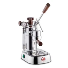 La Pavoni Professional Espresso Machine, Chrome and Wood