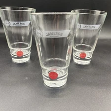 3 Jameson Irish Whiskey Highball Glass Red Label John Jameson & Son Limited