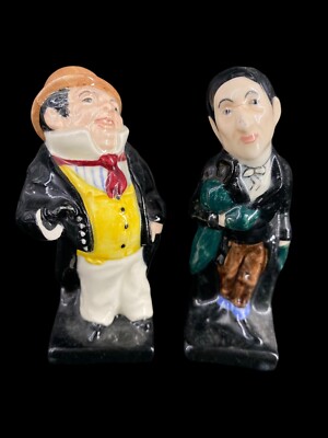 2 Vintage Royal Doulton England Porcelain Figurines Captain Cuttle & Stiggins