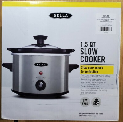 New Quart Slow Cooker Small Crock Pot Warmer Cooking Appliance Single  Server