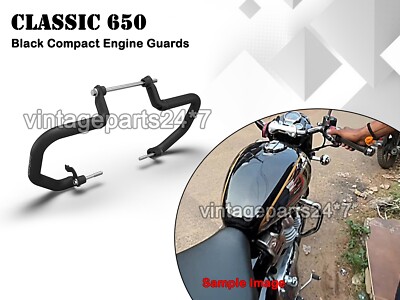 Original Royal Enfield Classic 650 Compact Motorschutz, Schwarz