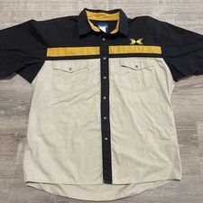 VINTAGE Wrangler Shirt Men Extra Large Black Aztec Western Pearl Snap XL