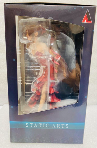 Final Fantasy VII Remake Aerith Gainsborough Red Dress Static Arts Figure 9.5" - Picture 2 of 6