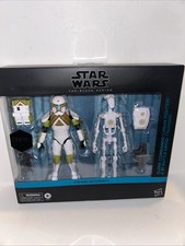 Star Wars  Battlefront II Black Series Clone Commando & B1 Battle Droid Sealed
