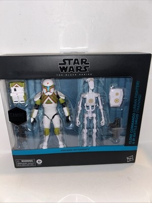 Star Wars: Battlefront II Black Series Clone Commando & B1 Battle Droid Sealed