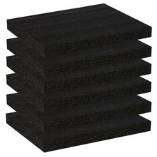 6 PCS 16x12x1.5 Inch Polyurethane Foam Inserts Cases Packing Craft Sheets