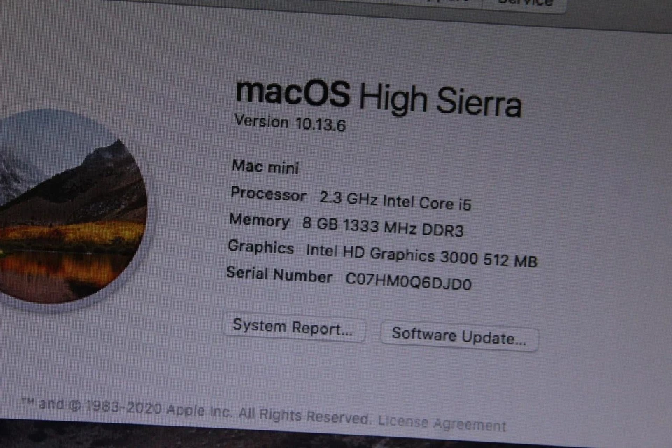 Apple Mac Mini A1347 MC815LL/a i5-2415M 2.3GHZ 8GB RAM 500GB OS X 10.13 H Sierra - Image 3 of 4