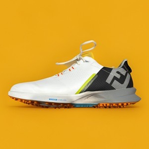 FootJoy FJ Fuel Mens Spikeless Golf Shoes Size 12 W Black/White/Coral 2 Days