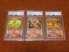 Pokemon Card [PSA10] Classic Charizard Evolution Line 3 Consecutive Numbers