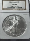 2004 $1 American Eagle NGC MS69 1 oz Silver .999 Fine Bullion Coin NR